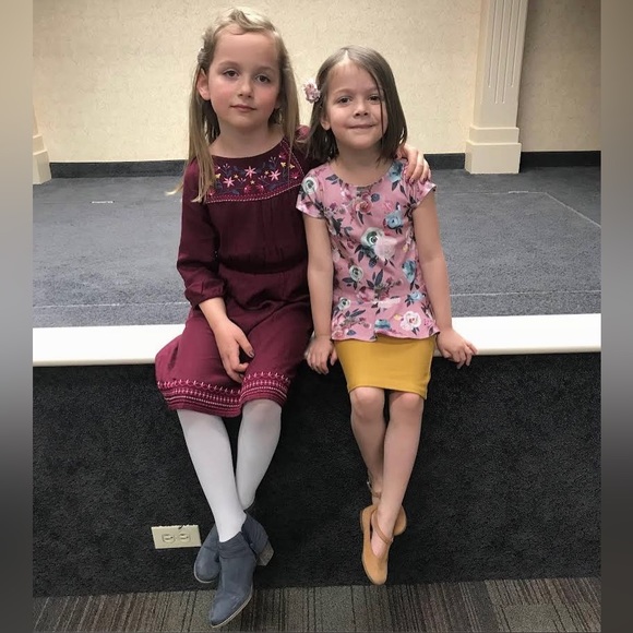 New Organic Peplum Floral Toddler Top Canadian Small Shop Handmade - Picture 4 of 5